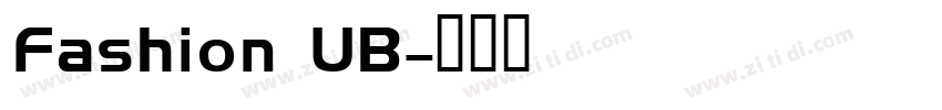Fashion UB字体转换